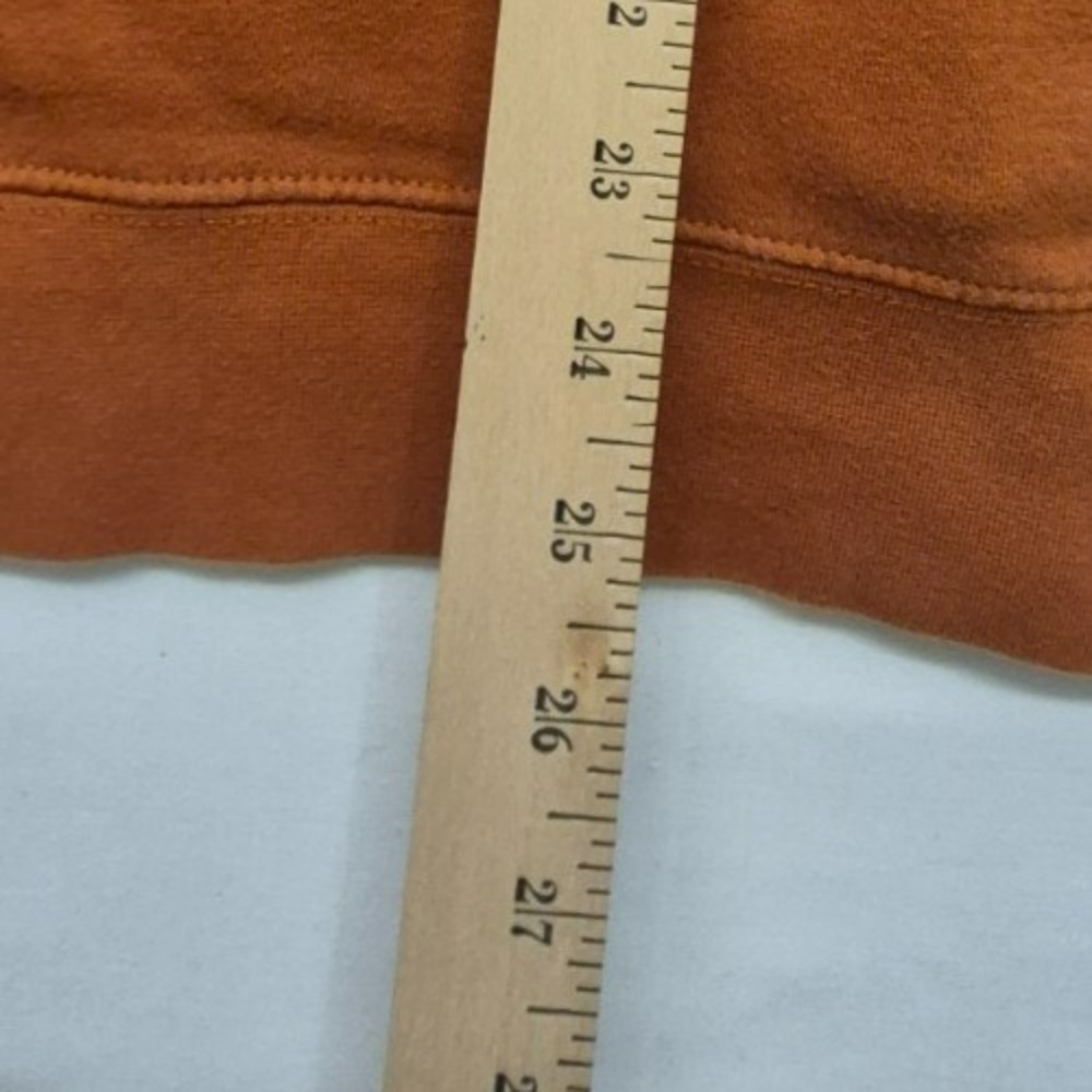 Texas Longhorns men burnt orange embroidered lettering game day sweatshirt sz M - Picture 9 of 11
